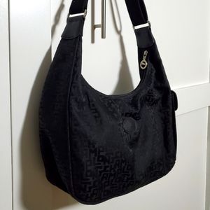 Mint! Vintage Longchamp Jacquard logo bag